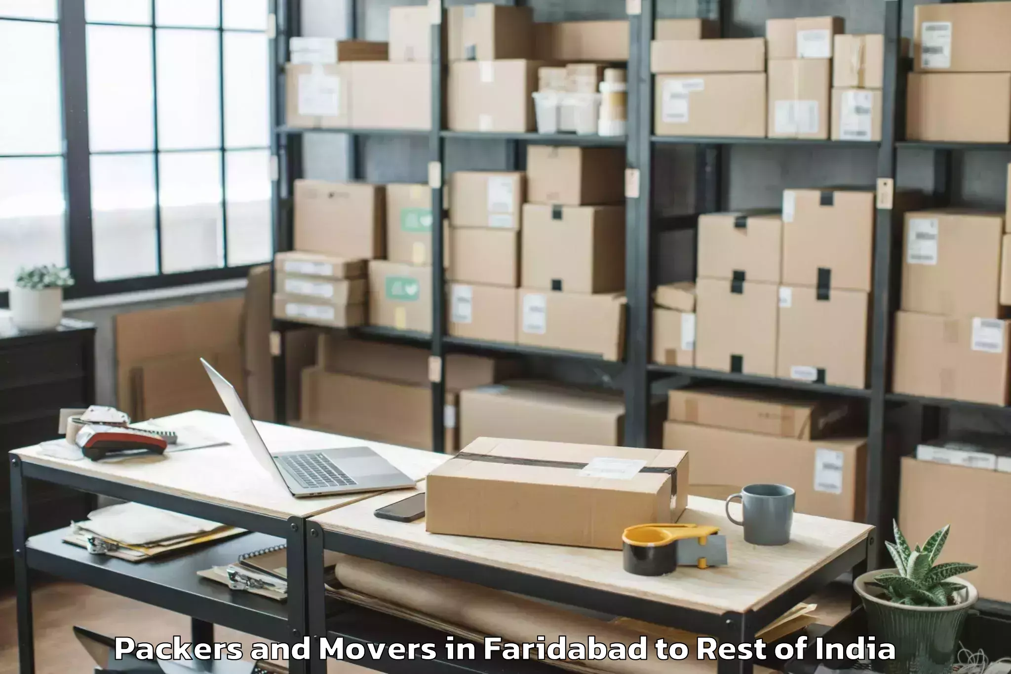 Faridabad to Gool Gulab Garh Packers And Movers